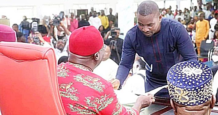 Former Super Eagles Midfielder Karibe Ojigwe Sworn in As Commissioner