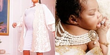 Toyin Lawani Celebrates Two Month Old Daughter