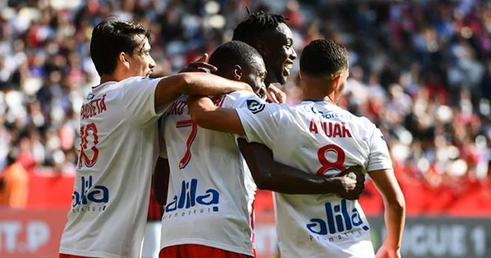 Nice beats Lyon in injury-time to Clinch a 3-2 wining