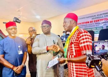 INEC presents Certificate of Return to Soludo