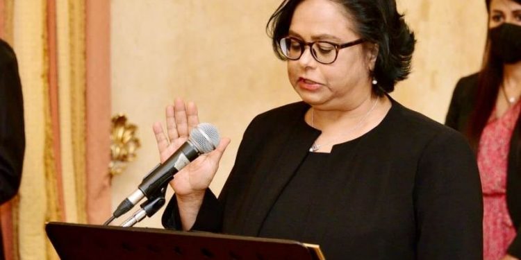 Mauritius swears in first female chief Justice