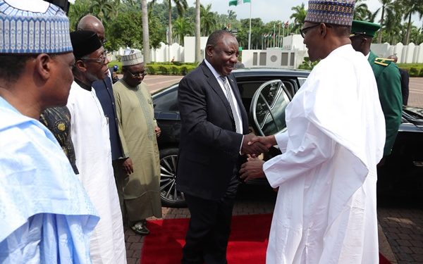 Buhari Receives South African President