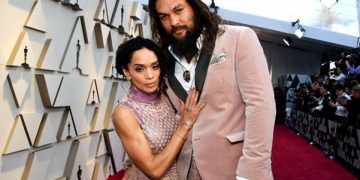 American Actor Momoa and Wife Splits