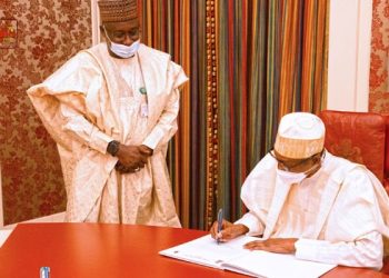 Buhari Signs Agreement to End Open Defecation