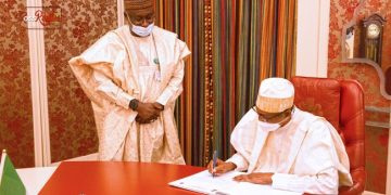 Buhari Signs Agreement to End Open Defecation