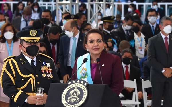 Honduras Swears in First Female President