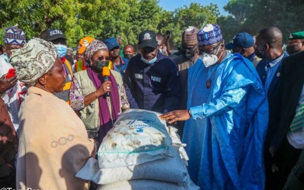 Senate President Visits Victims of Market Inferno