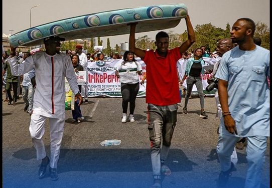 NANS Protest Against ASUU Strike