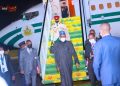 President Buhari Arrives Ethiopia Ahead of AU Assembly