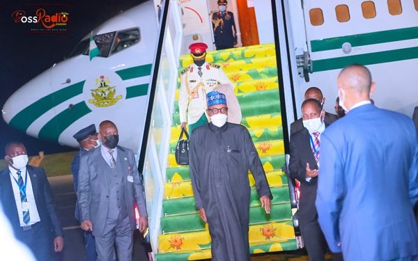 President Buhari Arrives Ethiopia Ahead of AU Assembly