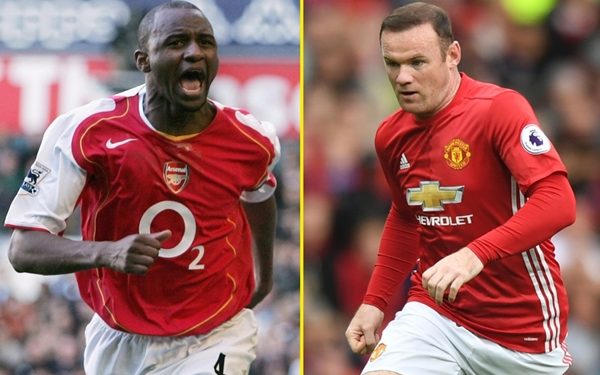 Wayne Rooney and Patrick Vieira Inducted into EPL