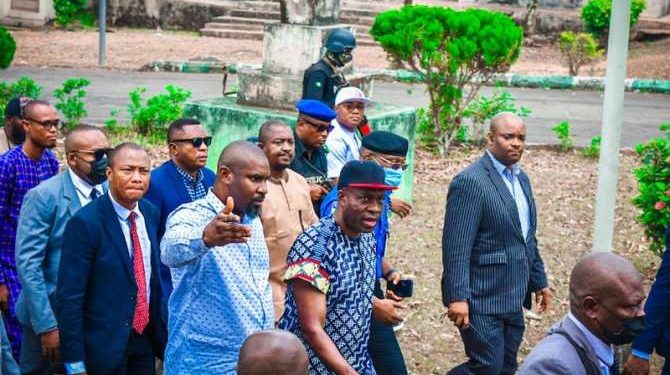 Soludo visits scene of arson attack