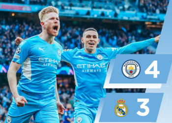 Man City beat Real Madrid 4-3 in UCL semi-final first leg