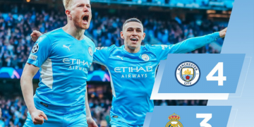 Man City beat Real Madrid 4-3 in UCL semi-final first leg