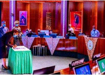 Buhari swears in four Permanent Secretaries