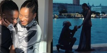 Mr. Eazi proposes to Temi