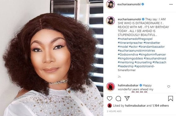 Actress Eucharia Anunobi Hails Self on Birthday
