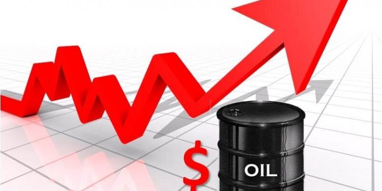 Crude oil price rises