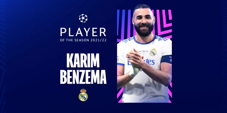 Karim Benzema Named the Champions League Player of the Season.