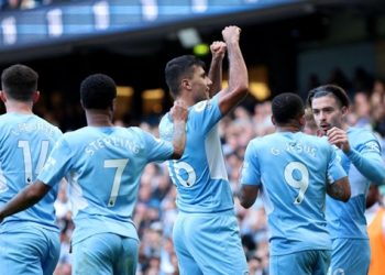 Man City thrashes Newcastle 5-0 to move closer to Premier League title