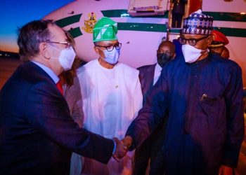 Buhari Arrives in Spain
