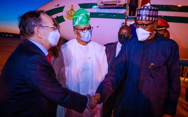 Buhari Arrives in Spain