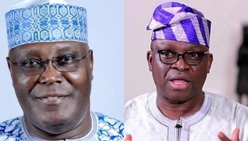 Fayose Congratulates Atiku Over Emergence as PDP Presidential Candidate