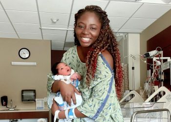 Actress Ivie Egboh welcomes third child with husband