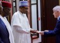Buhari Receive Letters of Credence  from New Foreign Envoys