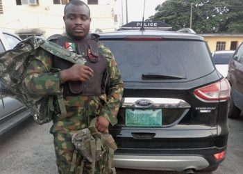 Lagos Police Arrests Fake Soldier