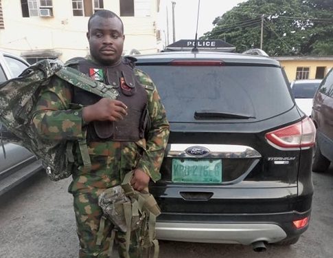 Lagos Police Arrests Fake Soldier