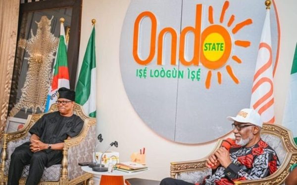Obi Commends Akeredolu on Amotekun