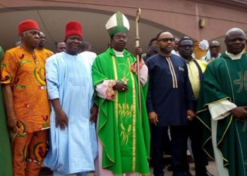 Soludo Celebrates Catholic Bishop of Awka Diocese