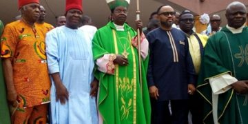 Soludo Celebrates Catholic Bishop of Awka Diocese