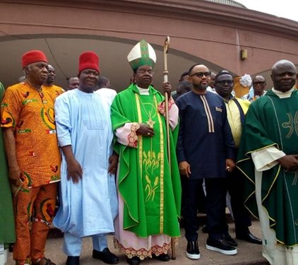 Soludo Celebrates Catholic Bishop of Awka Diocese