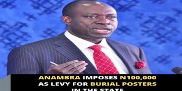 Anambra Government Clarifies Levy on Burial posters