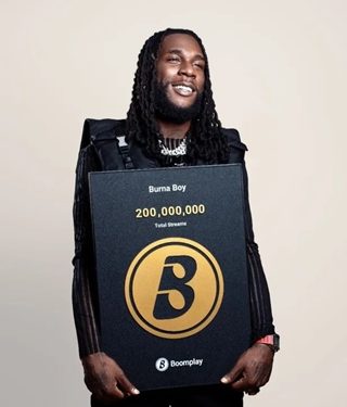 Burna Boy Becomes Most Streamed Artist