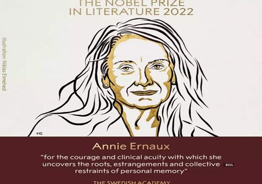 Ernaux Wins Nobel Prize in Literature