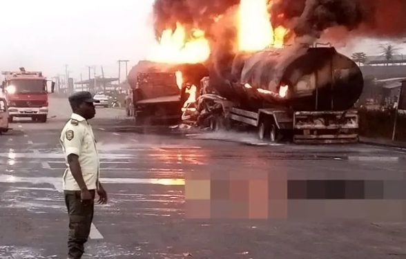 FRSC Confirms Tanker Explosion Along Lagos-Ibadan expressway