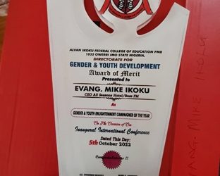 Ikoku Bags Gender & Youth Campaigner of the Year Award