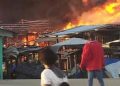 Fire Guts Onitsha Timber Market