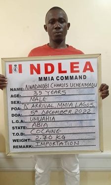 NDLEA Intercepts Parcel of Cocaine at Lagos Airport