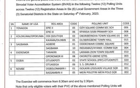 INEC to Conduct Mock Accreditation with BVAS in Bayelsa