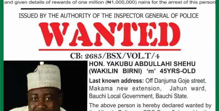 Bauchi Police Declares House of Reps Member Wanted Over Alleged Murder