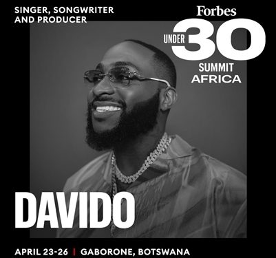 Davido to Appear at 2023 Forbes 30 Under 30 Conference